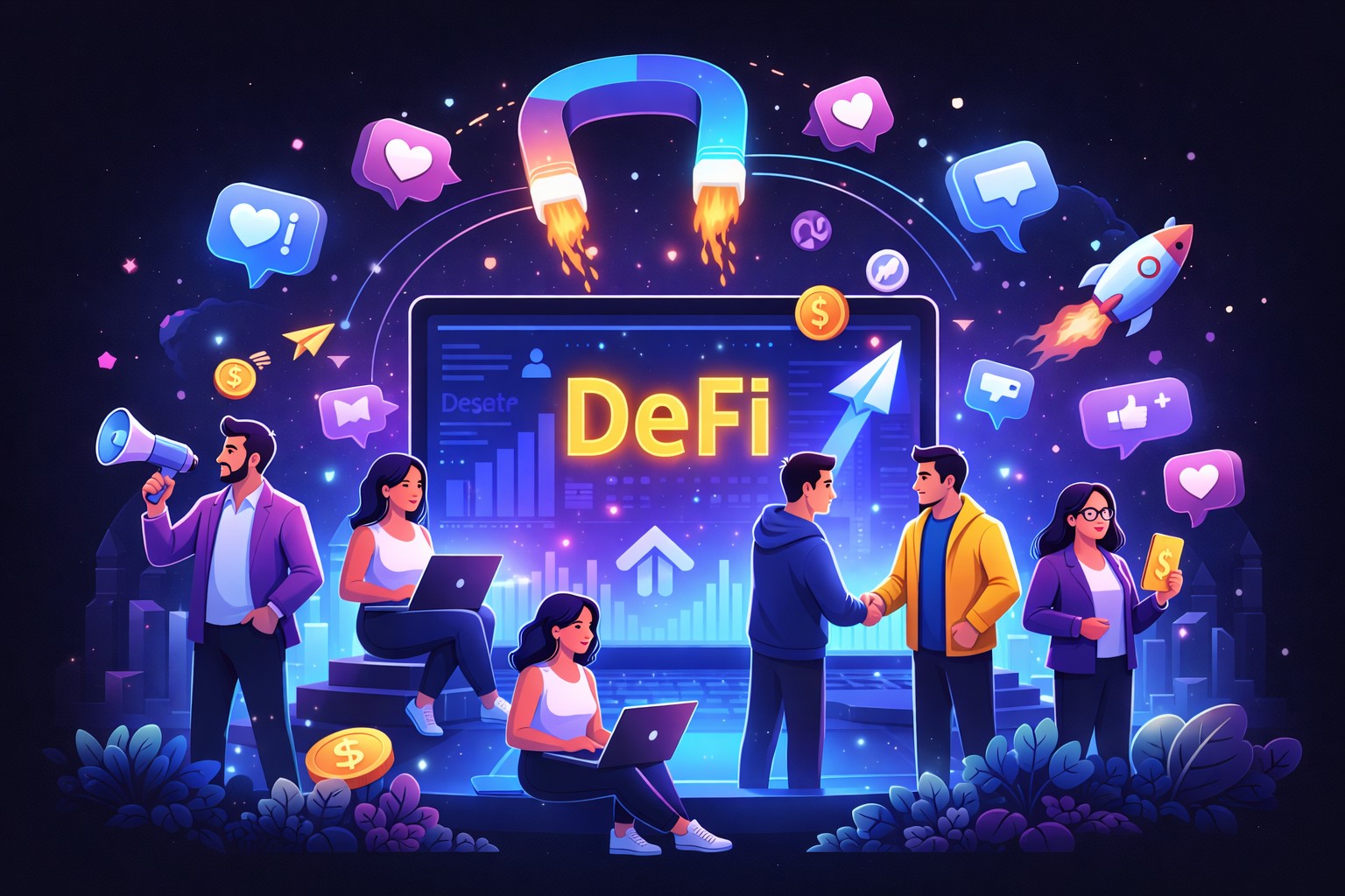 DeFi marketing company